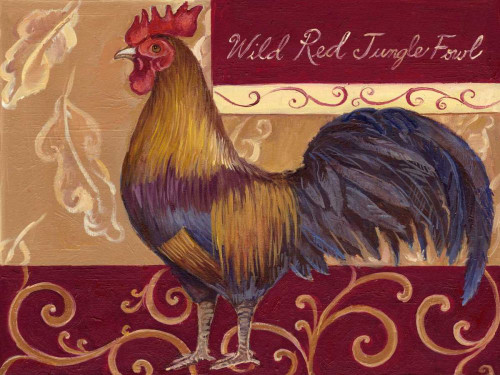 Rustic Roosters II Poster Print - Theresa Kasun