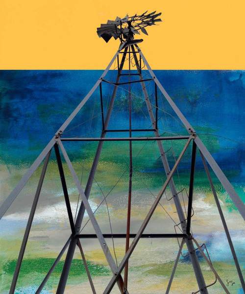 Windmill Abstract Poster Print - Sisa Jasper