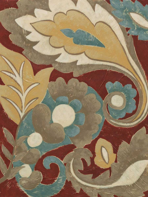 Provincial Paisley I Poster Print - Chariklia Zarris