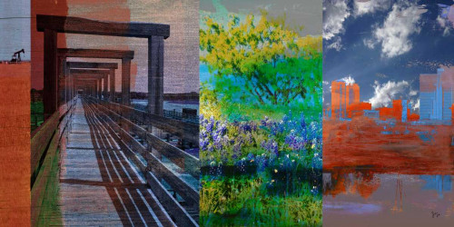 Fort Worth Collage I Poster Print - Sisa Jasper