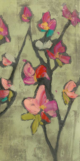 Impasto Flowers III Poster Print - Jennifer Goldberger