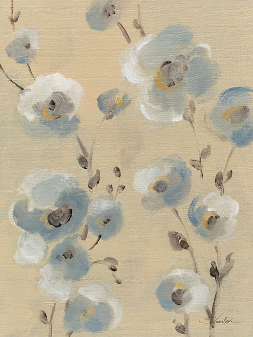 Pale Blue Branches I Poster Print - Silvia Vassileva