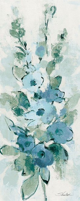 Loose Bouquet of Flowers II Blue Poster Print - Silvia Vassileva