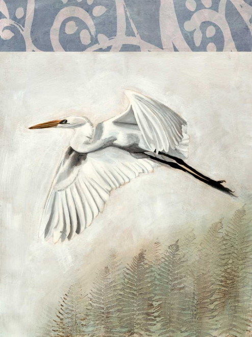 Waterbirds in Mist II Poster Print - Naomi McCavitt