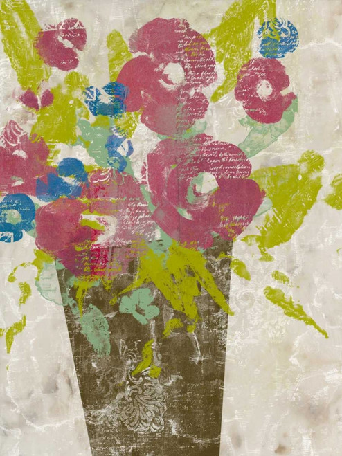 Bouquet Collage I Poster Print - Jennifer Goldberger
