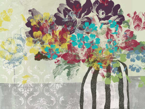 Spray of Flowers II Poster Print - Jennifer Goldberger