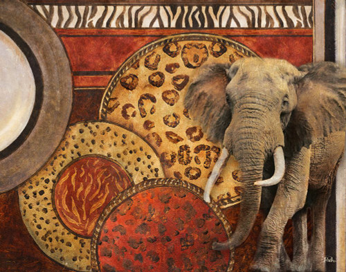 African Safari Circles II Poster Print - Patricia Pinto