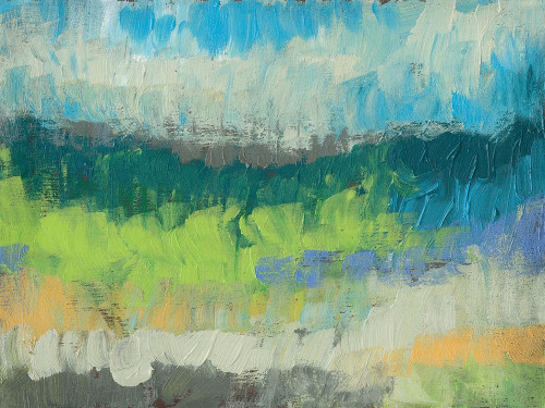 Impasto Field I Poster Print - Jennifer Goldberger