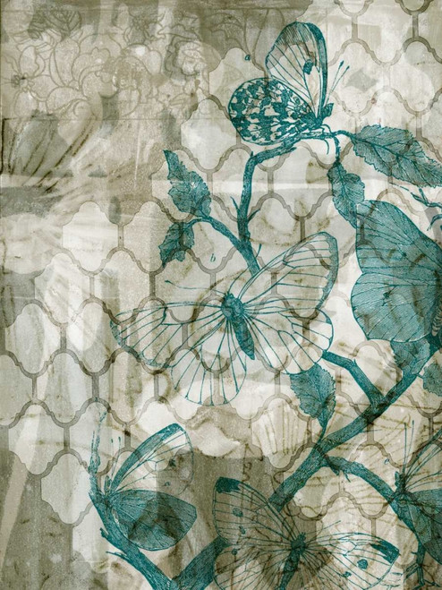 Arabesque Butterflies VI Poster Print - Jennifer Goldberger