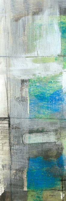 White on Blue IV Poster Print - Jennifer Goldberger