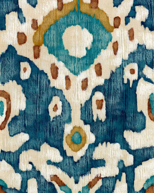Ocean Ikat II Poster Print - Chariklia Zarris