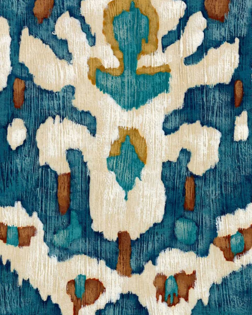 Ocean Ikat IV Poster Print - Chariklia Zarris