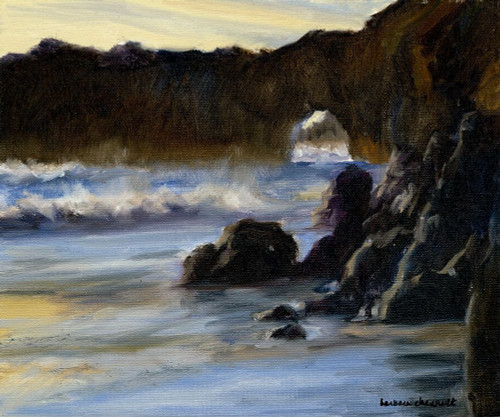 Sunset on Santa Cruz Poster Print - Barbara Chenault