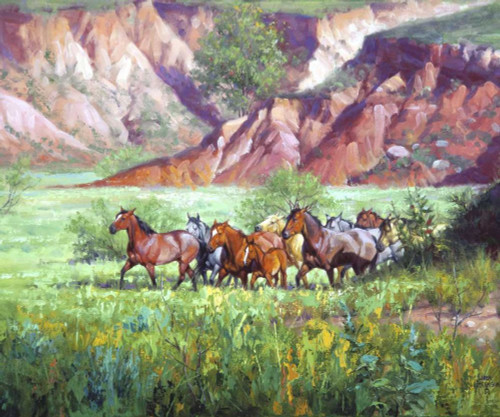 On the Canyon Floor Poster Print - Jack Sorenson