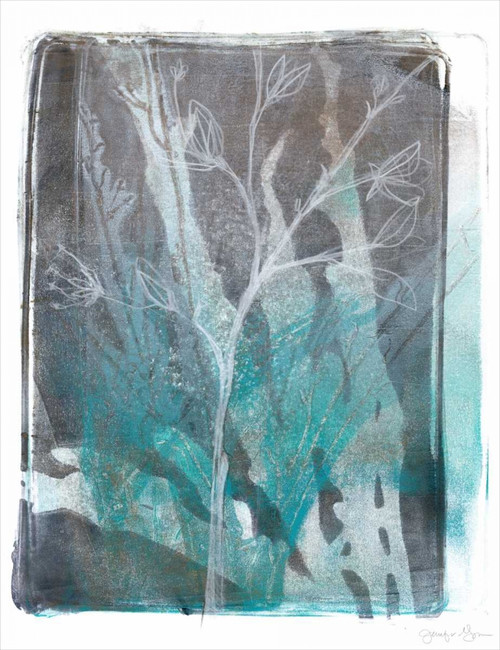 Ombre Wildflowers IV Poster Print - Jennifer Goldberger