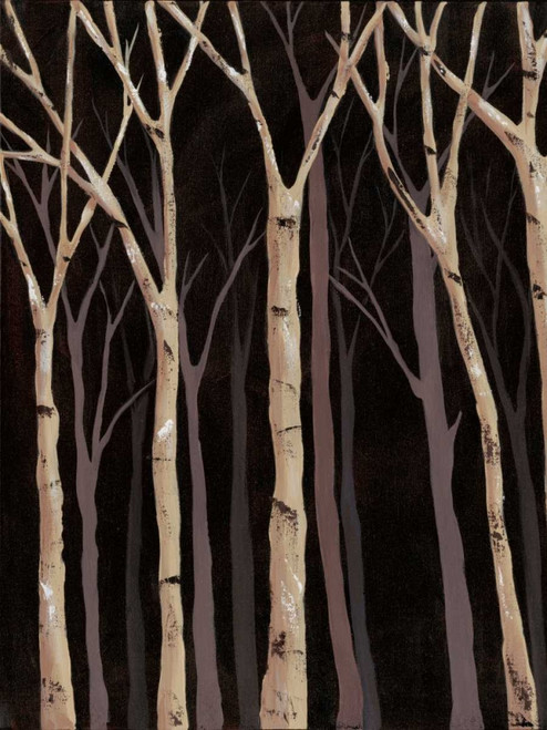 Midnight Birches I Poster Print - Jade Reynolds