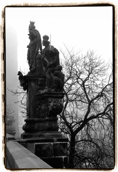Charles Bridge in Morning Fog IV Poster Print - Laura DeNardo