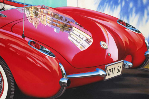 57 Corvette Poster Print - Graham Reynolds