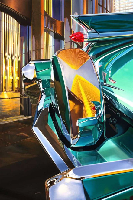 59 Cadillac Coup DeVille Poster Print - Graham Reynolds