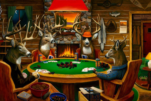 Deer Camp Poster Print - Leo Stans