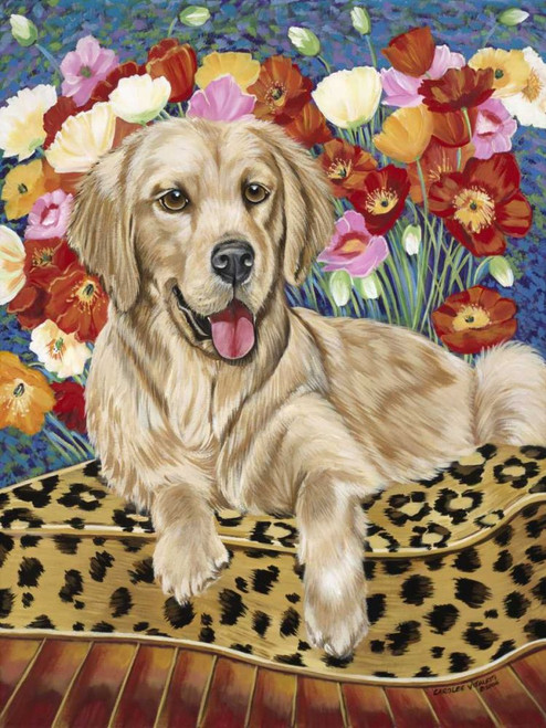 Golden Boy Retriever Poster Print - Carolee Vitaletti