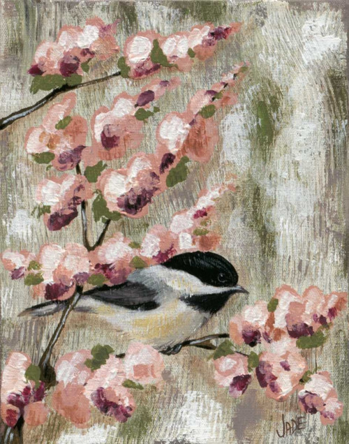 Cherry Blossom Bird I Poster Print - Jade Reynolds