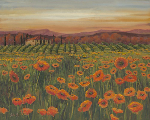 Poppy Path to Home II Poster Print - Julie Joy
