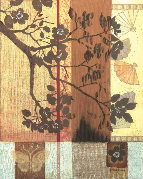 Asian Blossoming Branch Poster Print - Wendy Russell