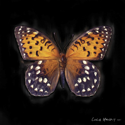 Techno Butterfly IV Poster Print - Lola Henry