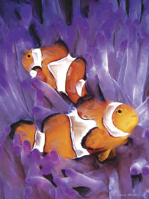 Jeweled Fish I Poster Print - Lola Henry