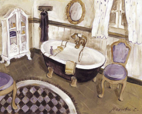 Lavender Retreat I Poster Print - Marietta Cohen