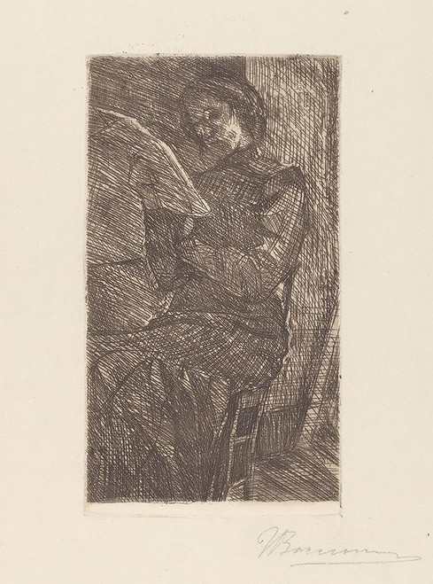 Woman Reading, 1910 Poster Print - Umberto Boccioni