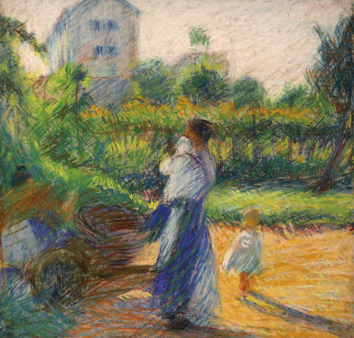 Woman in the Garden, 1910 Poster Print - Umberto Boccioni
