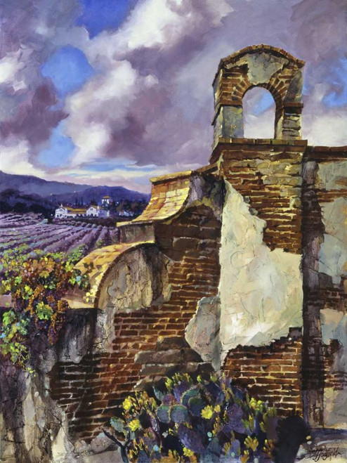 Mission Vineyard Poster Print - Clif Hadfield