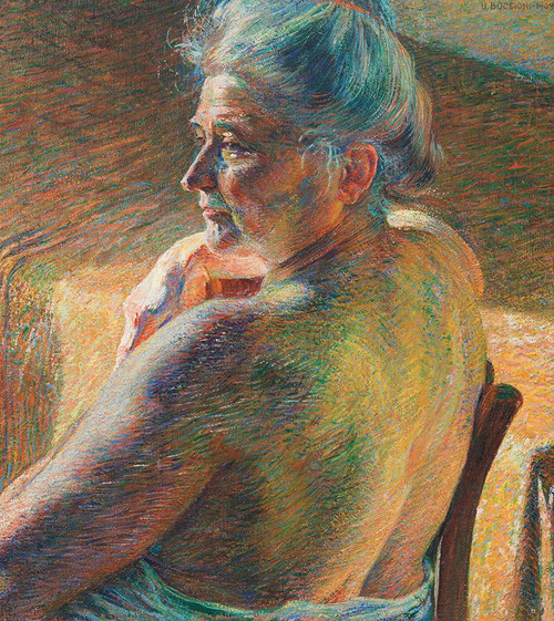 Nude from Behind 1909 Poster Print - Umberto Boccioni