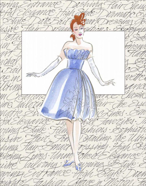 50s Fashion I Poster Print - Elissa Della-Piana