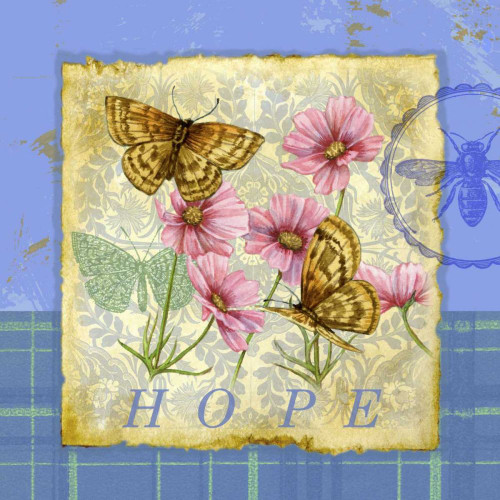 Papillon Plaid III Poster Print - Jane Maday