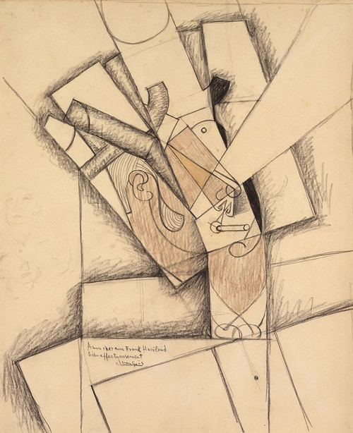 The Smoker 1913 Poster Print - Juan Gris