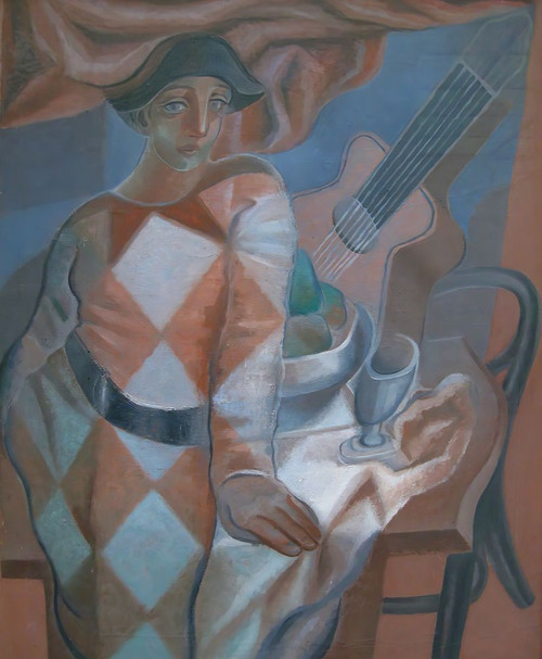 Harlequin 1924 Poster Print - Juan Gris