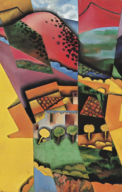 Landscape at Ceret 1913 Poster Print - Juan Gris