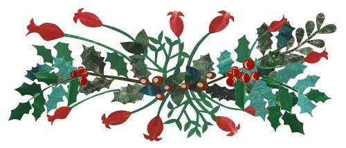 Cut Wreath Christmas Collection D Poster Print - Regina Moore