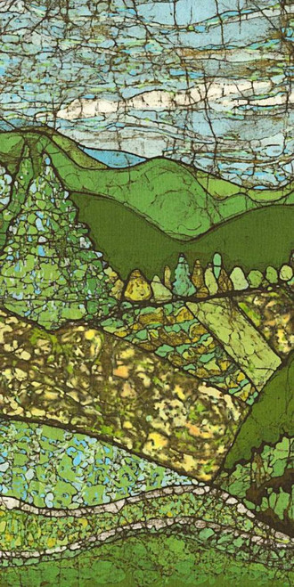 Green Landscape I Poster Print - Andrea Davis