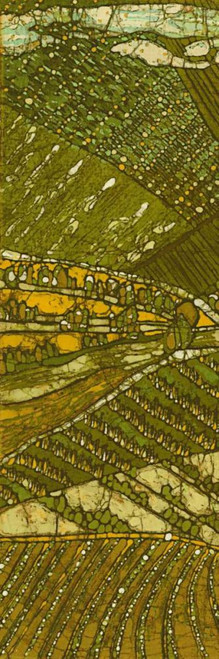 Vineyard Batik I Poster Print - Andrea Davis