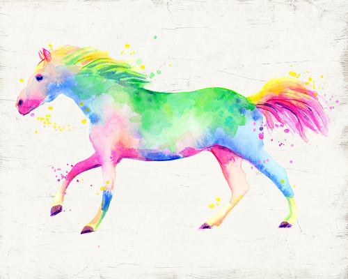 Rainbow Horse II Poster Print - June Erica Vess