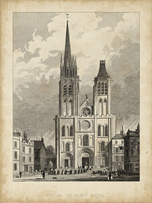 Eglise de St. Denis Poster Print - A. Pugin