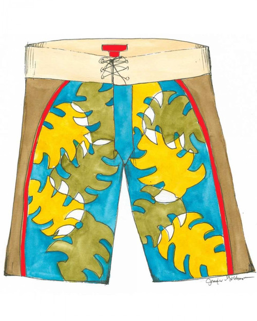 Surf Shorts I Poster Print - Unknown