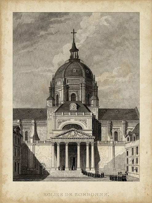 Eglise de Sorbonne Poster Print - A. Pugin