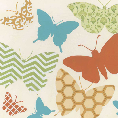 Butterfly Patterns I Poster Print - June Erica Vess