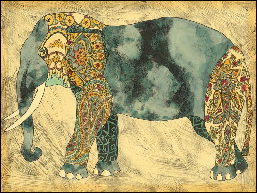 Royal Elephant Poster Print - Chariklia Zarris