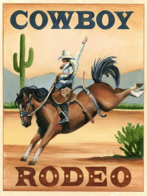 Cowboy Rodeo Poster Print - Ethan Harper